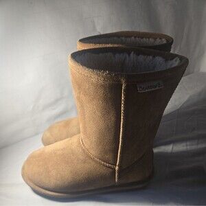 Bearpaw Elle Short Boot Hickory Women's  Size 6 Brown Suede